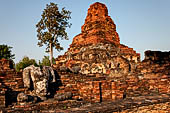 Thailand, Old Sukhothai - Wat Phra Pai Luang. The stepped pyramidal chedi. 